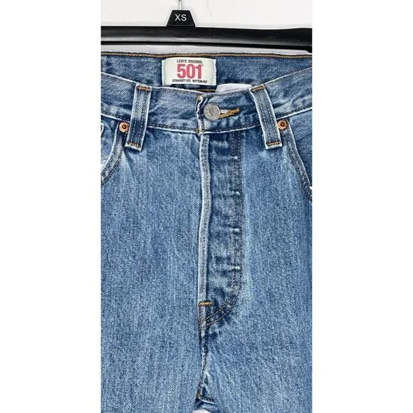 Levis 501 XX Straight Leg Button Fly High Waisted Jeans Size 31 x 32.5